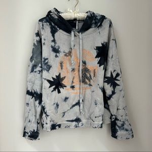 Free People blue tie-dyed hoodie